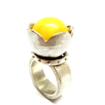 Originální grandiozní stříbrný prsten