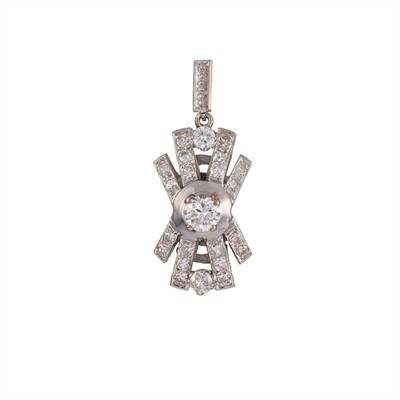 Platinový přívěsek s diamanty 0,94 ct
