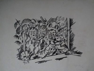 T.Tagger: Marsyas. 3 litografie 1917. Vzácné!