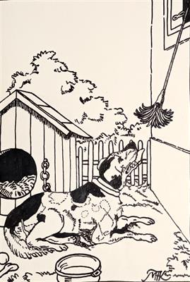 M.Fischerová Kvěchová: Pes u boudy.