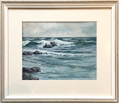 Rozbouřené moře - signováno