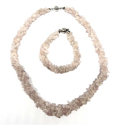 Set náhrdelníku a náramku s růženíny