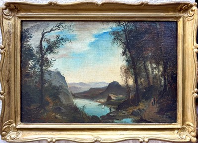 Josef Procházka: Polabská krajina se Střekovem (kol.1930)
