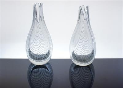 Pár váziček dekor HARRTIL R.SCHWEDLER, M.METELÁK Harrachov