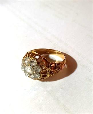 Prsten zlato diamantové routy