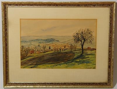 Krajina Jizerských hor - Miloslav JANKŮ komb. technika 1956