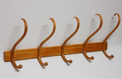 Restaurovaný pětiramenný secesní věšák THONET k zavěšení