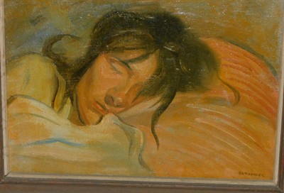 JAN RAMBOUSEK - SPÍCÍ NANYNKA, olej