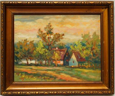 Letní den - Josef BROŽ, olejomalba krajinářský motiv