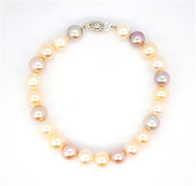 Zlatý perlový náramek