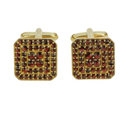 Manžetové knoflíčky s granáty