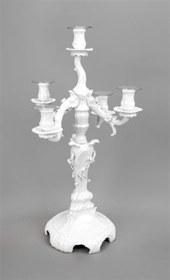 KPM Berlin, porcelánový pětiplamenný svícen