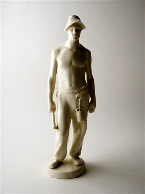 Porcelánová figurka horníka - Nymphenburg