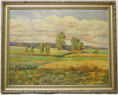 Letní den na Vysočině - Josef BINO, olejomalba