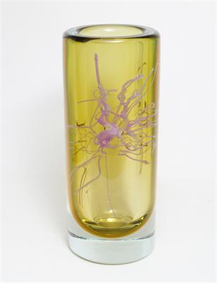 Váza se zataveným dekorem Petr HORA, ÚUŘ Škrdlovice