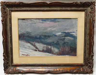Mlhy v Beskydech - Josef KLOUDA r. 1950 tempera