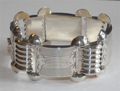 Art deco stříbrný náramek