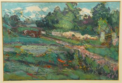 Olejomalba "Bílé mraky" - Jan Bedřich PLAČEK