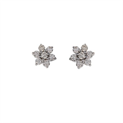 Diamantové náušnice z bílého zlata 0,40 ct