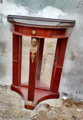 Empirovy konzolovy stolek černý mramor