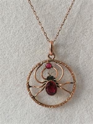 Náhrdelník s pavoučkem - double