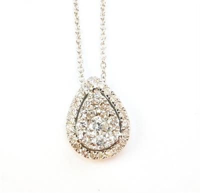 Zlatý náhrdelník s brilianty