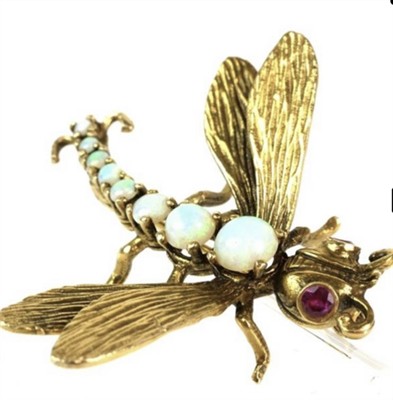 Prvorepubliková zlatá brož – Vážka