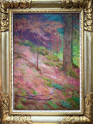 Daniel Mayer Zajíc: Interiér lesa (1909)