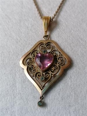 Secesní náhrdelník double