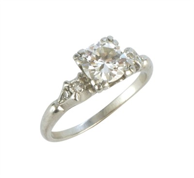 Platinový prsten art deco s brilianty 1,03 ct