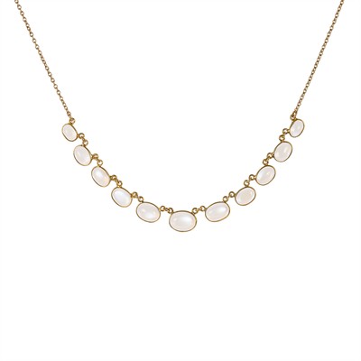Zlatý náhrdelník s měsíčními kameny