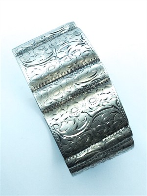 Stříbrný náramek, Art Deco