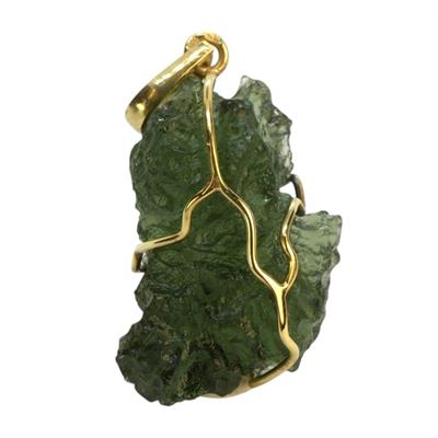 Zlatý přívěsek - vltavín