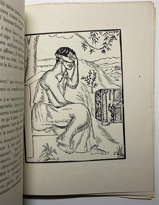 Othon Coubine - Lettre sur le malheur, dřevoryty, 1919