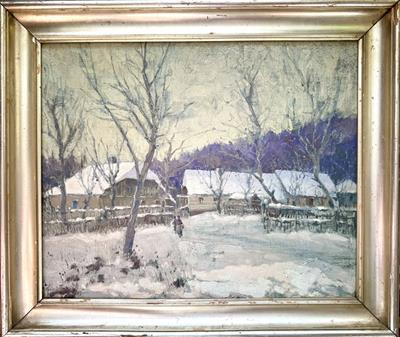 Čeněk Choděra: Zasněžená vesnice (1921)