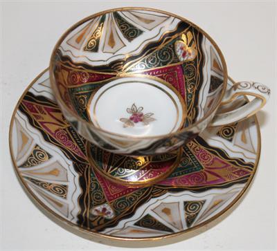 Kávový šálek s podšálkem - značeno