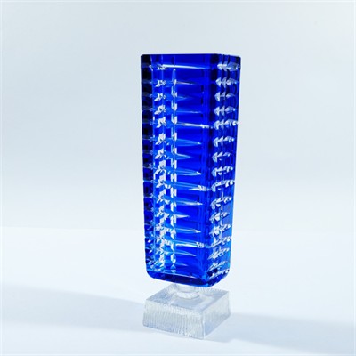 Broušená váza, sklárny Bohemia