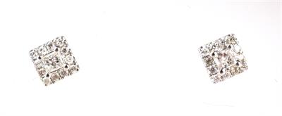 Zlaté náušnice s diamanty