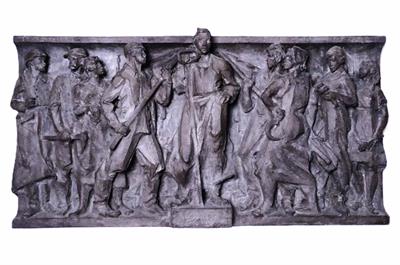 reliéfní plastika, 50. - 60. léta