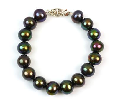 Zlatý perlový náramek