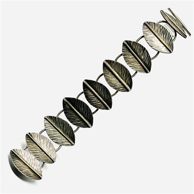 Originální stříbrný článkový náramek