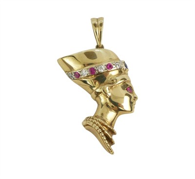 Zlatý přívěsek  Nefertiti