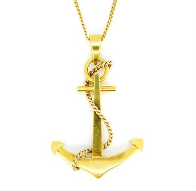 Zlatý náhrdelník - kotva