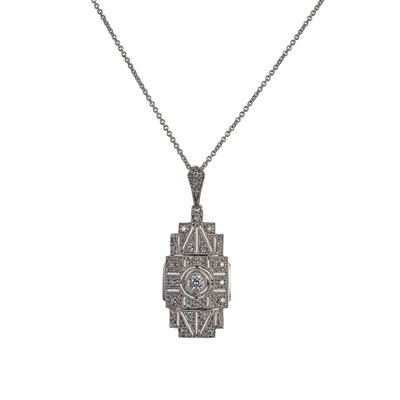 Diamantový náhrdelník z bílého zlata 0,15 ct