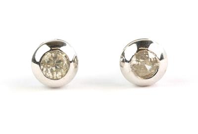 Zlaté náušnice s brilianty 0,40 ct