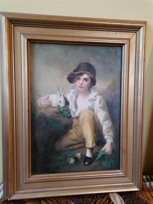 Chlapec s králíkem