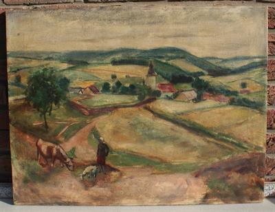 Kubistická krajina okolo roku 1950