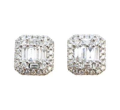 Zlaté náušnice s brilianty