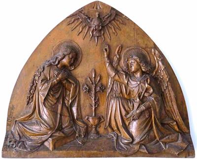 reliéf Zvěstování Panně Marii, 1891