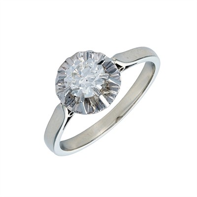 Solitérní prsten s přírodním diamantem 0,58 ct